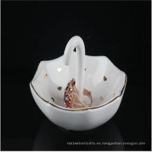 Nuevos Productos Ceramic Ring Holders Exquisite Umbrella Shaped